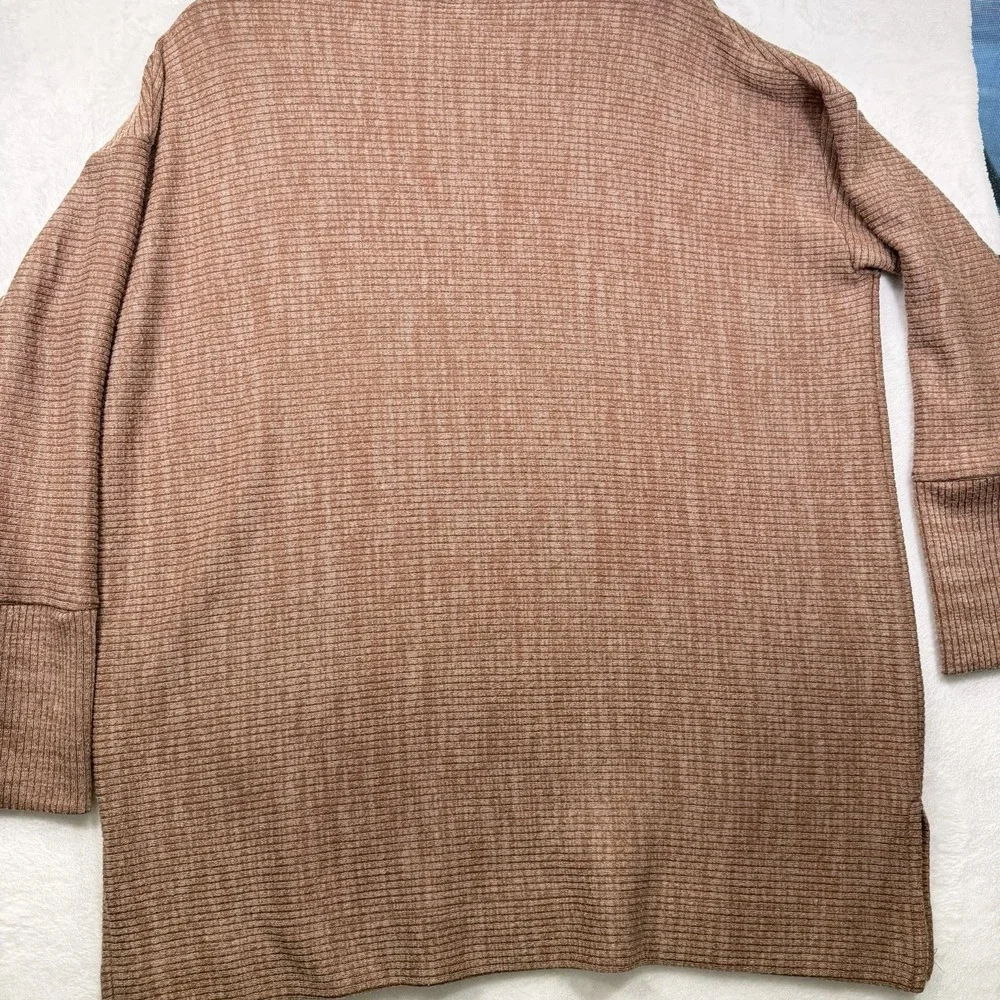 Lane Bryant Brown Crew Neck Tight Knit Sweater Dolman Sleeves Plus Size 14/16